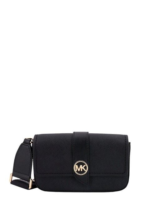 MICHAEL Michael Kors Black Greenwich Extra-small Saffiano Leather Sling Crossbody Bag