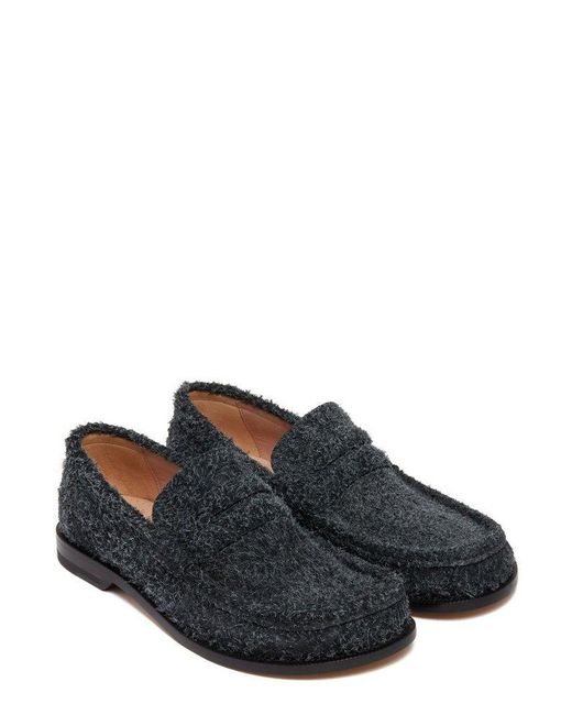 Loewe Black Campo Slip-on Loafers