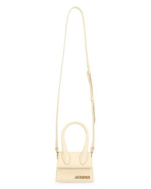 Jacquemus Natural Le Chiquito Bag Beige In Leather
