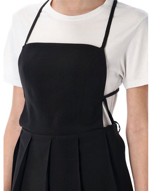 [LOW CLASSIC] / ☆ 25SS PLEATED MINI DRESS / BLACK LOW CLASSIC Pleated Mini Dress - Black | Garmentory