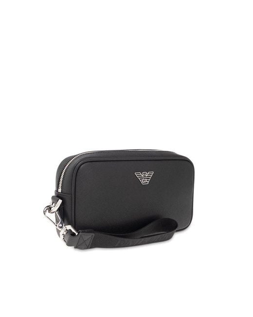 Emporio Armani Black Sustainability Collection Handbag for men
