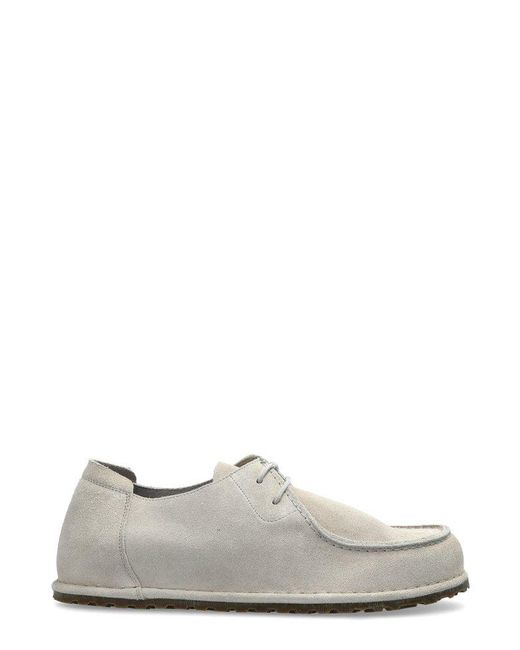 Birkenstock White Utti Lace-Up Loafers for men