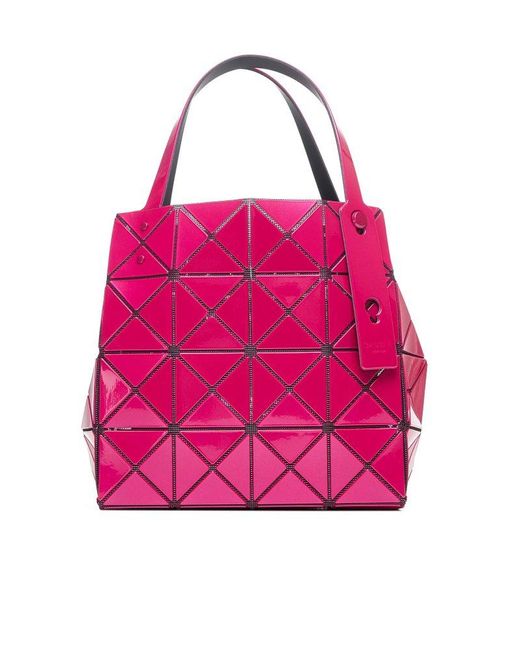 Issey Miyake Pink Carat Open Top Shoulder Bag