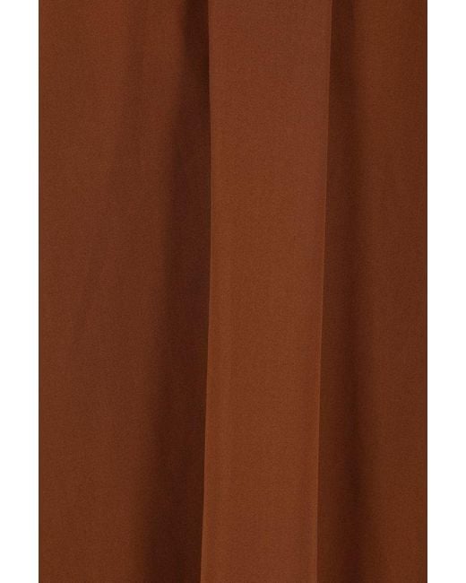 Max Mara Brown Teano Button-Up Long-Sleeved Top
