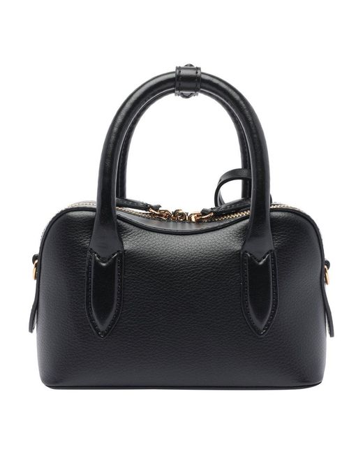 Stella McCartney Black Lock Plaque Top Handle Bag