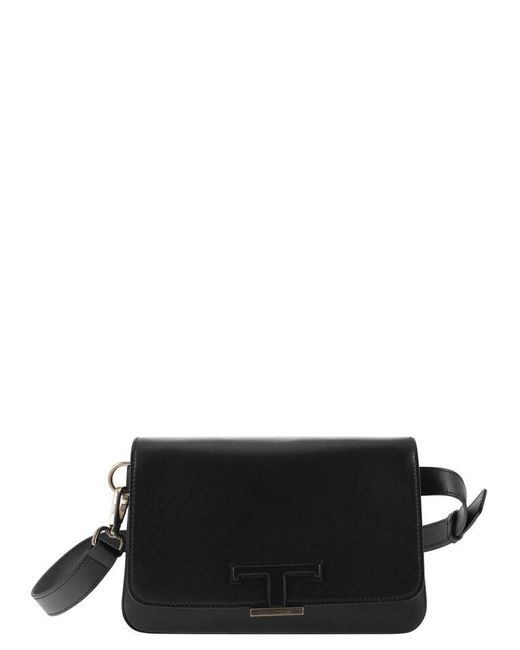 Tod's Black T Timeless Mini Belt Bag for men