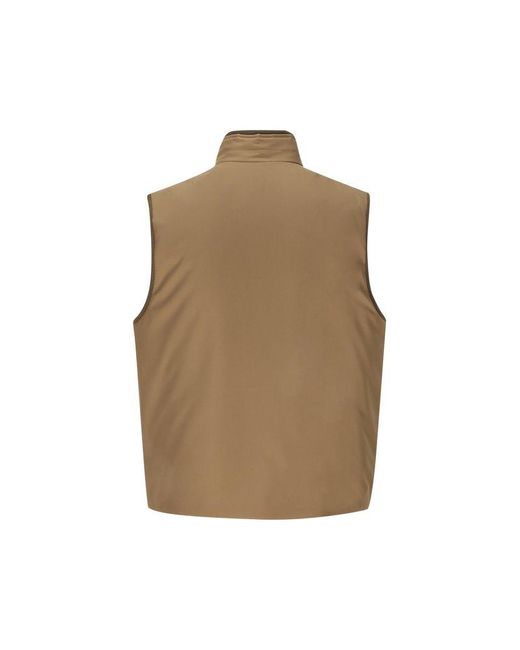 Loro Piana Natural High-neck Zipped Gilet for men