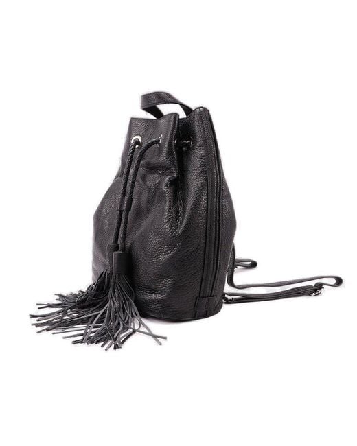 Rebecca Minkoff Black Drawstring Backpack