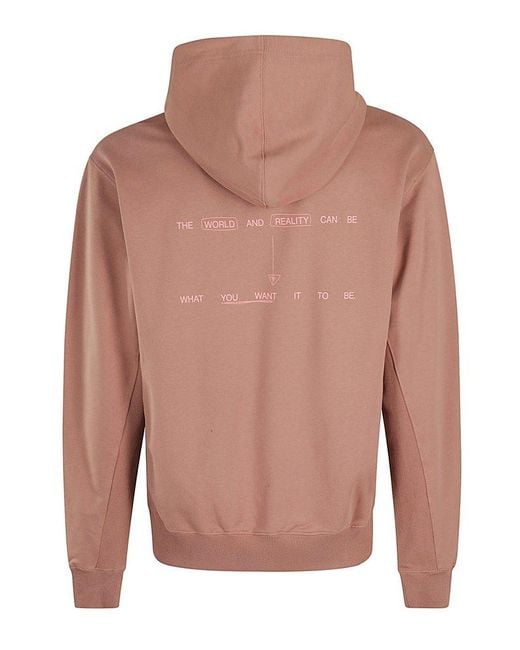 Helmut Lang Pink Outer Hoodie for men