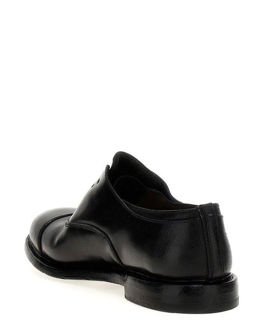 Premiata Black Slip-On Oxford Shoes for men