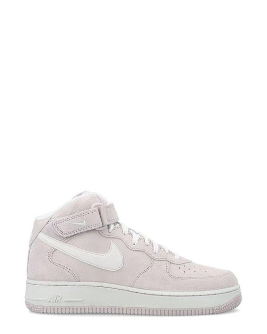 Nike Air Force 1 Mid-top Sneakers in Pink | Lyst