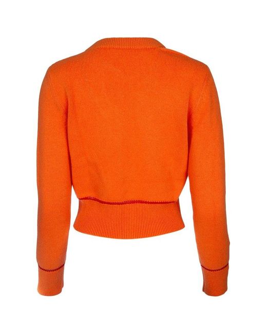 Alexander McQueen Orange Knitwear