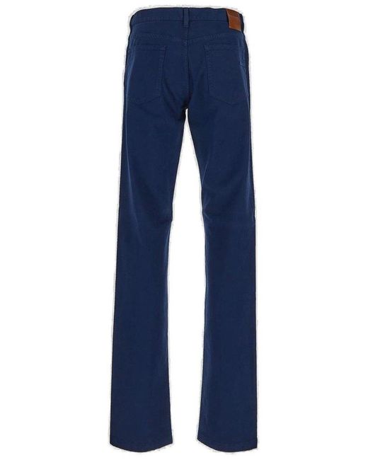 Zegna Blue Roccia Straight-leg Slim-fit Jeans for men