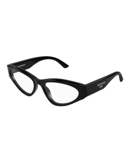 Balenciaga Black Cat Eye Frame Glasses