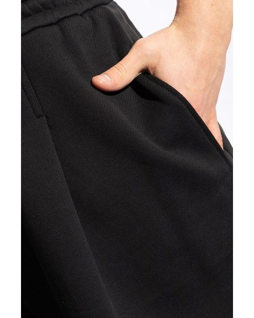 Emporio Armani Black Cotton Shorts for men