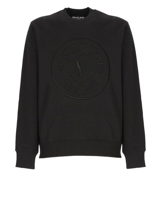 Versace Black Logoed Sweatshirt for men
