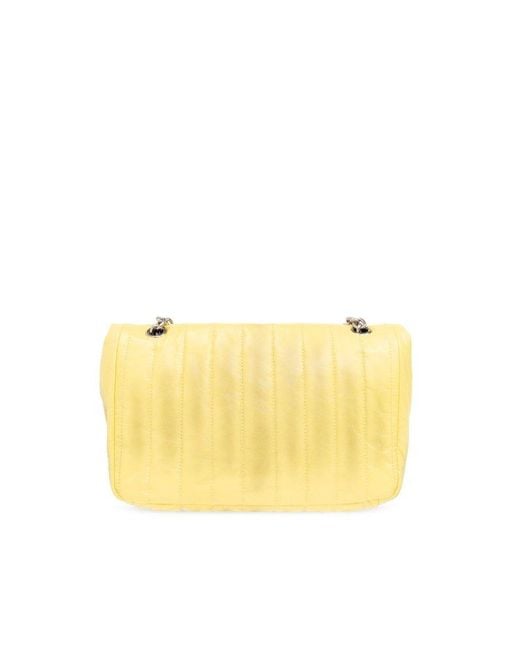 Balenciaga Yellow Monaco S Shoulder Bag