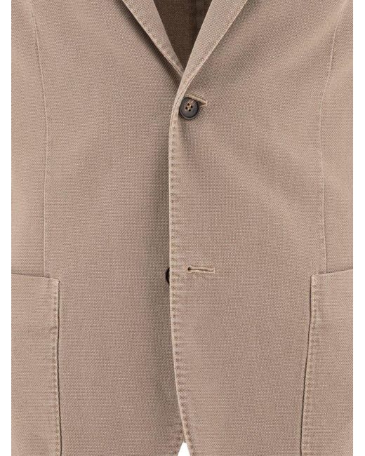 Incotex Brown Blazer Jacket for men