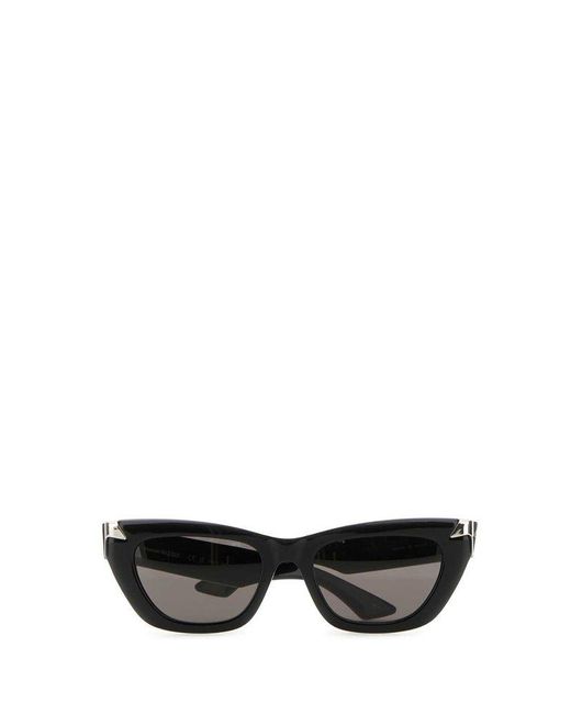 Alexander McQueen Black Acetate Punk Rivet Sunglasses