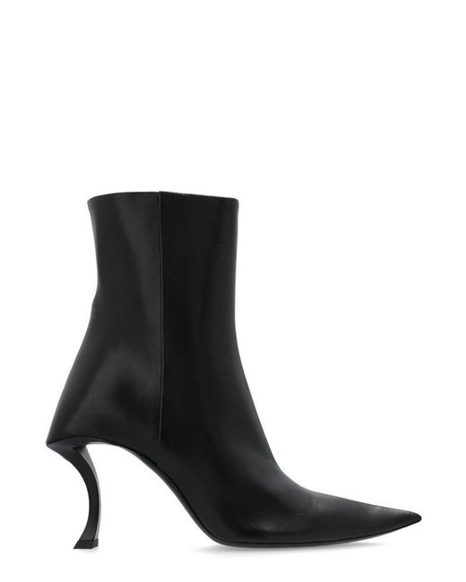 Balenciaga Black Hourglass Heeled Ankle Boots
