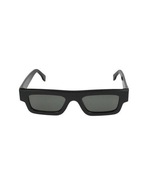 Retrosuperfuture Black Rectangular Frame Sunglasses
