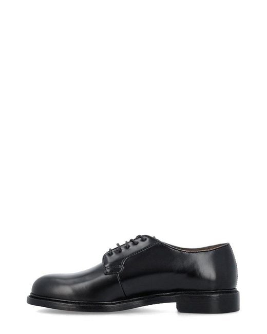 Sebago Black Milton Gyw Derby Shoes for men