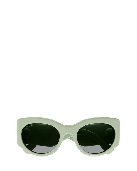 Gucci Green Cat-eye Sunglasses