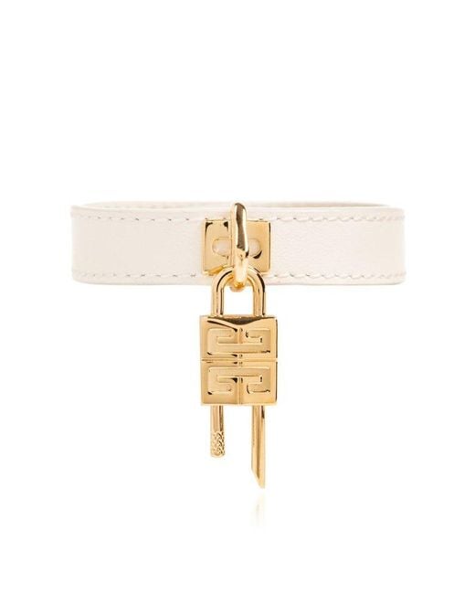 Givenchy Metallic Leather Bracelet,