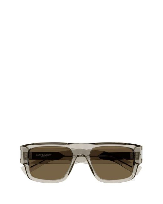 Saint Laurent Natural Square Frame Sunglasses for men