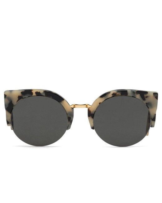 Retrosuperfuture Gray Cat Eye Frame Sunglasses