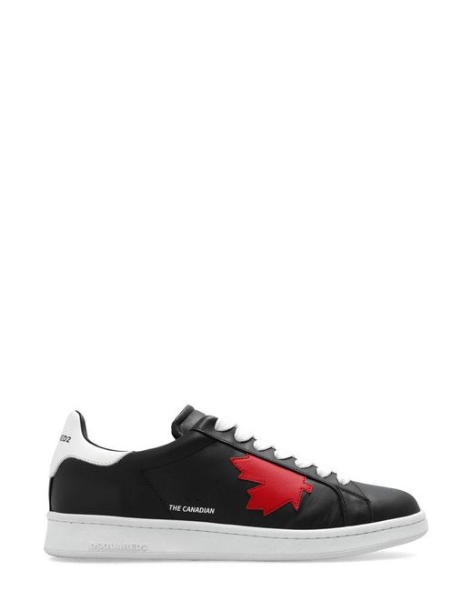 DSquared² Black Boxer Lace-up Sneakers for men