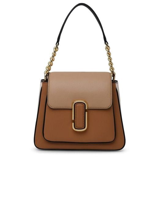 Marc Jacobs Brown Colour-block Chain-linked Shoulder Bag