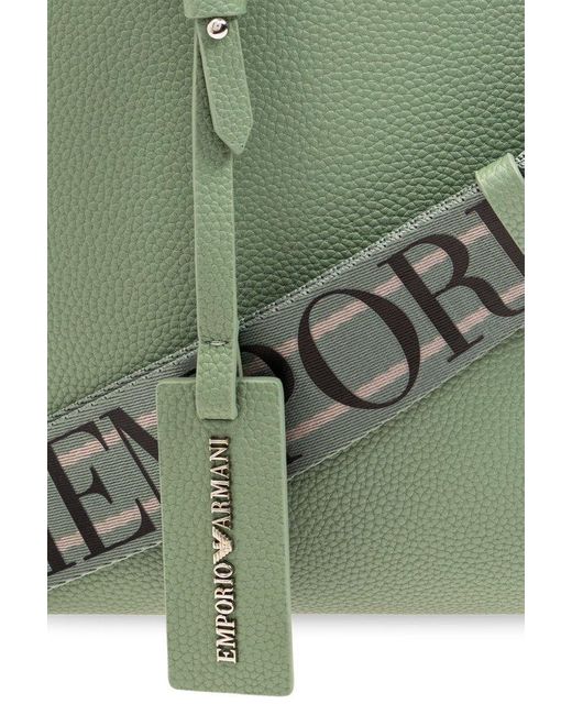 Emporio Armani Green Shopper Bag,