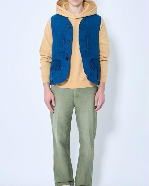Visvim Blue Gusto Down Gilet for men