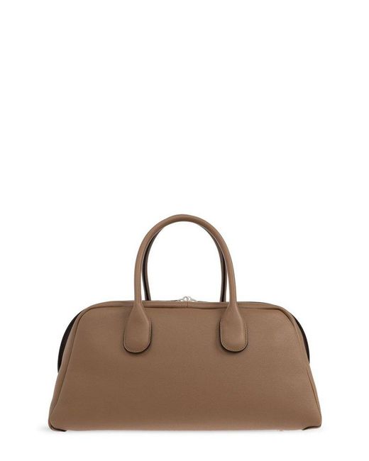 Tod's Brown Di Logo Debossed Tote Bag