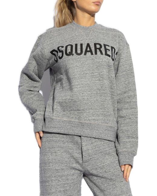 DSquared² Gray Sweatshirt With Logo,