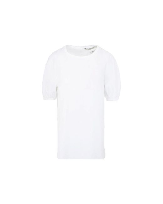Max Mara White Crewneck Short-sleeved T-shirt