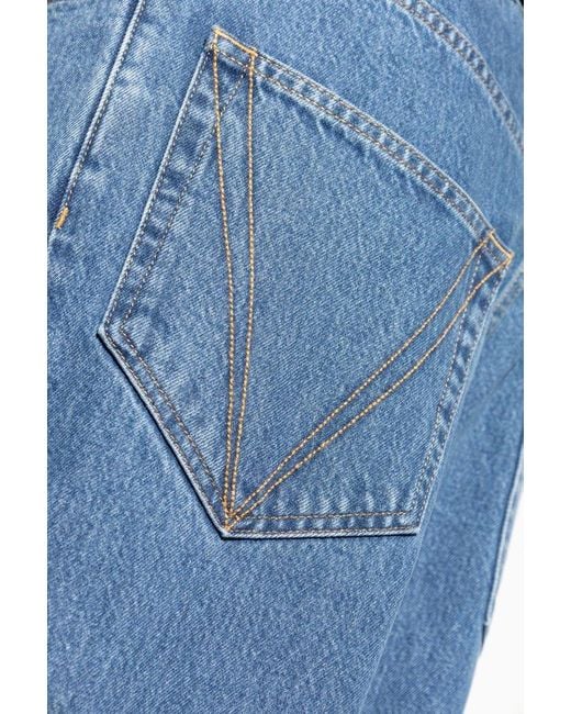 Vetements Blue Jeans With Logo for men