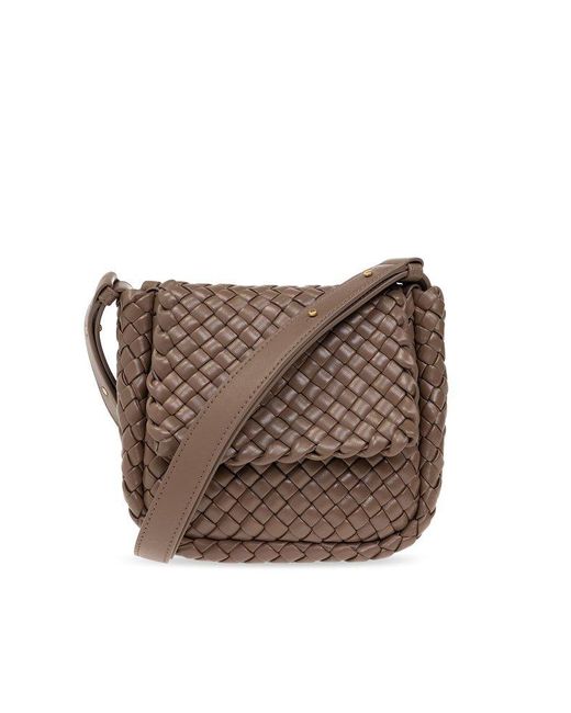 Bottega Veneta Brown ‘Cobble Small’ Shoulder Bag