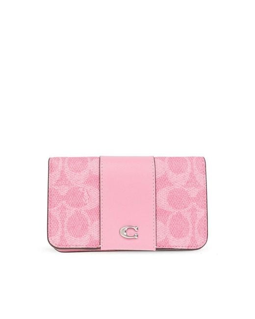 COACH Pink Wallet With Logo,