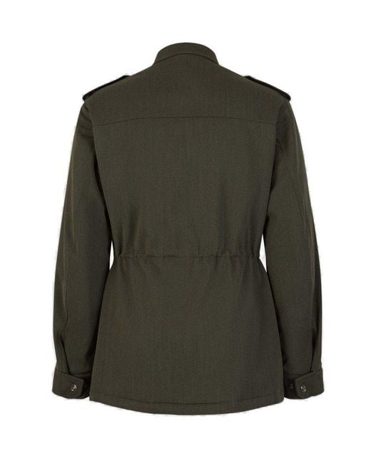 Loro Piana Green Wool Field Jacket for men