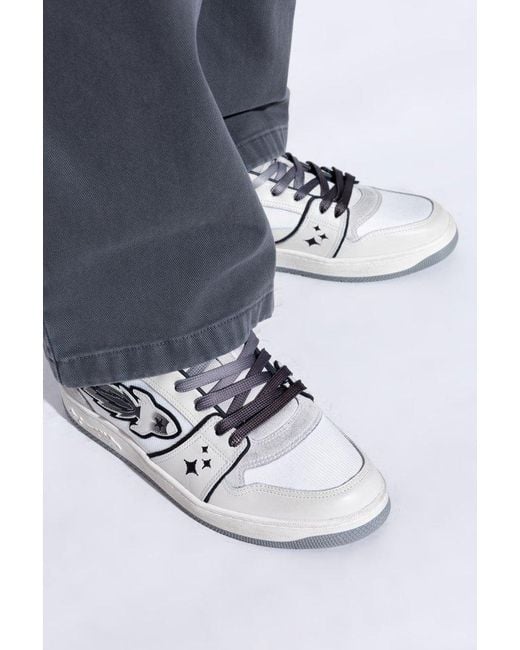 ENTERPRISE JAPAN White Starburst Casual Sneakers for men