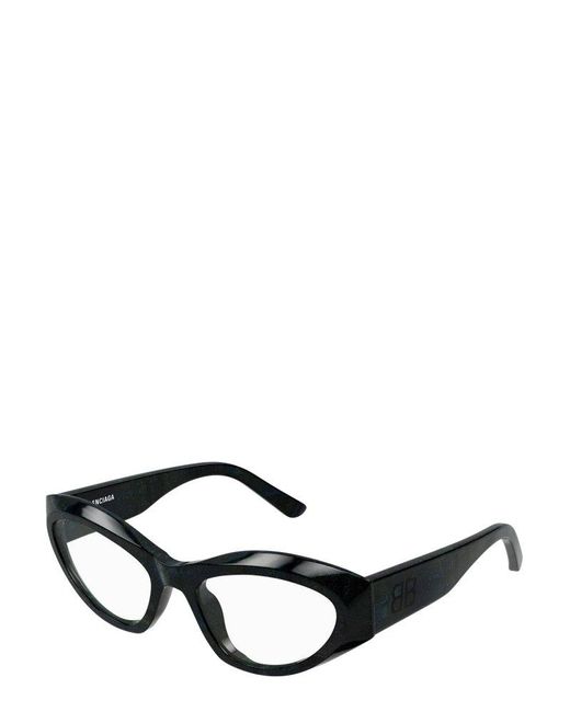 Balenciaga Black Cat Eye Frame Glasses