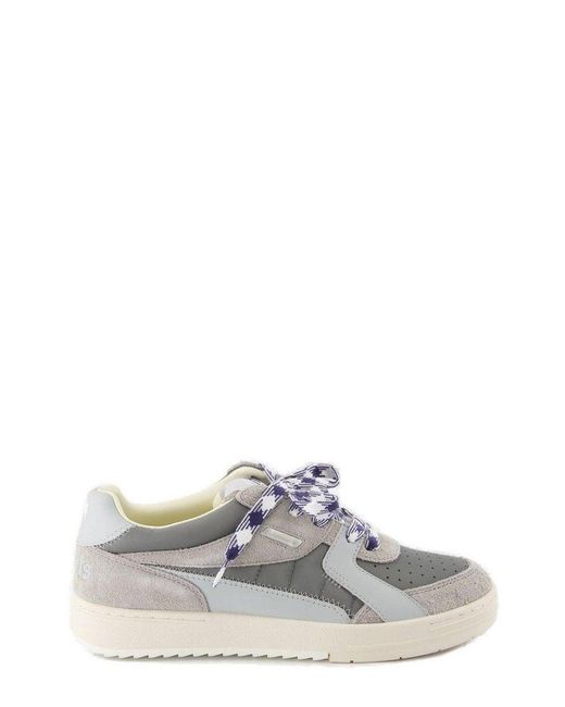 Palm Angels Gray Univeristy Basket Sneakers for men