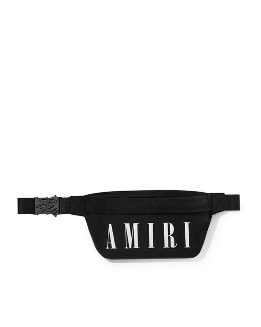 Amiri Black Logo-embossed Belt Bag for men