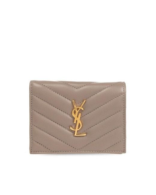 Saint Laurent Brown Leather Wallet,