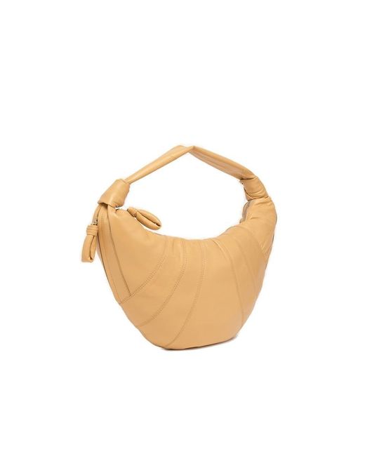 Lemaire Metallic Croissant Knot-detailed Shoulder Bag
