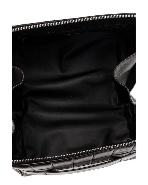 Saint Laurent Black Logo Printed Zipped Wash Bag for men