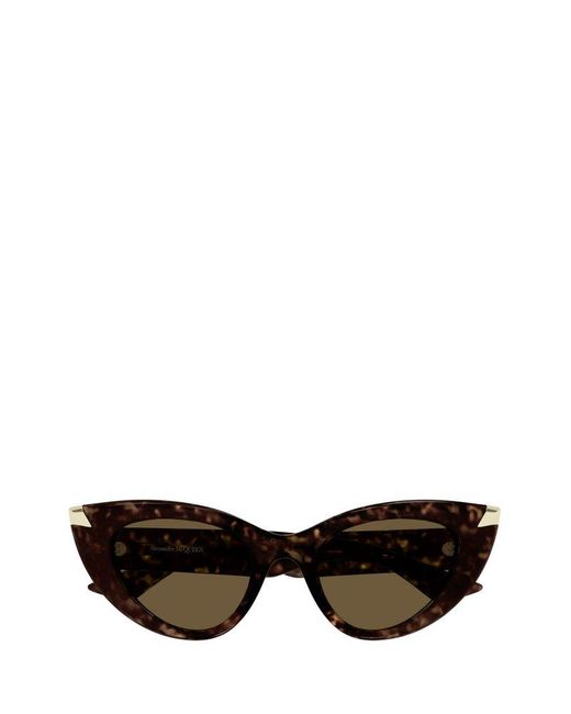 Alexander McQueen Black Cat-eye Frame Sunglasses