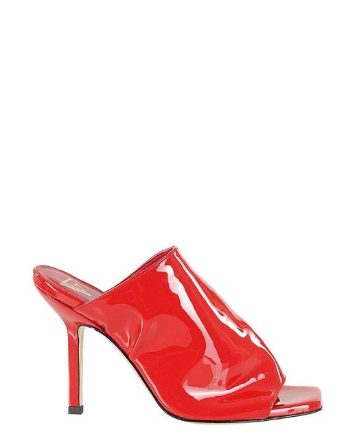 Giampaolo Viozzi Red Open Toe Sandals